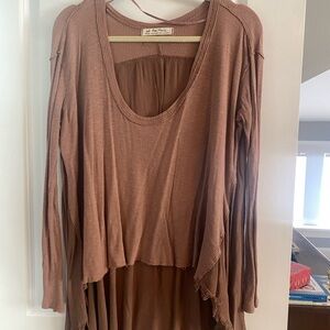 We The Free Mauve Textured Top